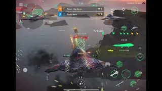 Giving Air Support To my Friend In MODERN WARSHIPS