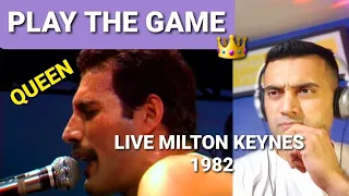 "EASY WHEN YOU KNOW THE RULES" - Queen - Play The Game (LIVE Milton Keynes 1982) -1st time reaction.