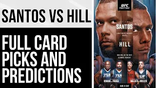 UFC Vegas 59 | Thiago Santos vs Jamahal Hill | Full Card Picks, Predictions, and Analysis