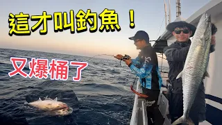 這才叫釣魚嘛！殺咬爆桶雙弓搶魚大作戰～土魠紅甘職人班 #赫馬士 #路亞 #職人 #船釣り