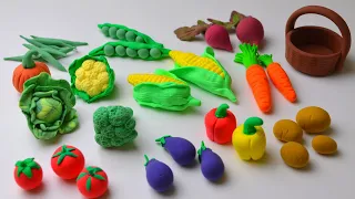 DIY How to make realistic miniature vegetables using polymer clay | DIY Vegetables Basket - PART 2