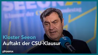 Seeon: Auftakt zur Klausurtagung der CSU-Landesgruppe u.a. mit Markus Söder und Alexander Dobrindt