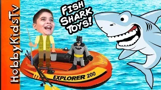 Giant FISHING Adventure with HobbyKidsTV