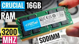 Crucial 32GB (2x16GB) 👍 DDR4-3200 SODIMM 💥 CT16G4SFRA32A ✅ Dual Rank 2Rx8