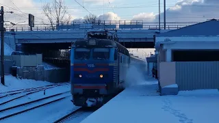 🇺🇦 Електровоз ЧС4-080 з поїздом  IC 749 Київ - Івано-Франківськ/Відень