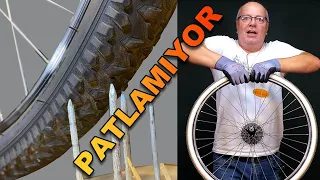 Making indestructible bicycle wheel from plastic pipe