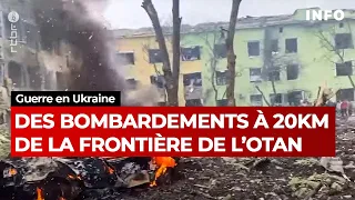 Guerre en Ukraine : les bombardements se rapprochent des frontières de l'OTAN - RTBF Info