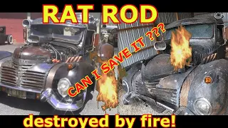 BLOWN head gasket and BURNED UP RAT ROD!!!