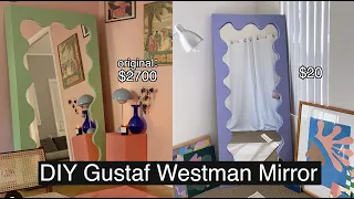 Gustaf Westman Curvy Mirror DIY under budget!