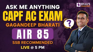 Ask Me Anything with CAPF AC Exam Topper | CDS Exam Topper Interview