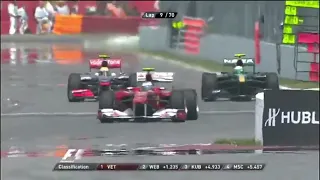 Lewis Hamilton overtake on Heikki Kovalainen Canadian GP 2010