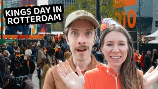 OUR FIRST KINGS DAY CELEBRATION 🧡 🇳🇱 (koningsdag rotterdam 2023)