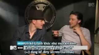 [Vietsub]McAvoy+Fassbender interview compilation