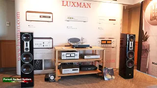 Luxman L509X Dali Epicon 8 Speakers PD151 Turntable EQ-500 Tube Phono Stage @ UK HiFi Show Live 2019