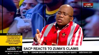 SACP's Alex Mashilo reacts to Zuma State Capture bombshell