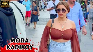 🇹🇷 kadikoy Moda  Bazaar Asian Side of Istanbul  2023 Turkey Walking Tour Tourist Guide 4k