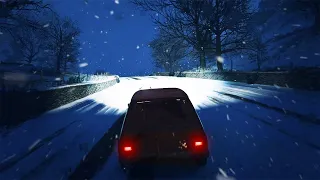 snow storm drive (sad hours)