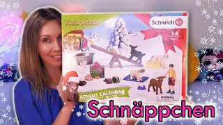 SCHNÄPPCHEN Adventskalender Test ☃️ Schleich Farm World Review 🐄 Unboxing deutsch