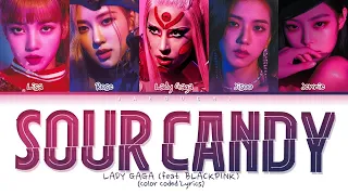 [1 Hour] Lady Gaga, BLACKPINK - SOUR CANDY lyrics (Color Coded)