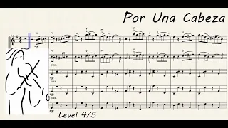 Por Una Cabeza. Play Along. Music Score for Orchestra. Por Una Cabeza Orchestra. www.SashaViolin.com