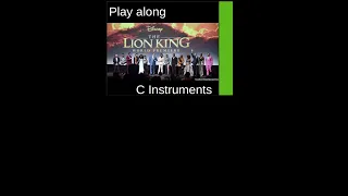 Lion King, "Circle of Life", C-Instrument Sheet Music