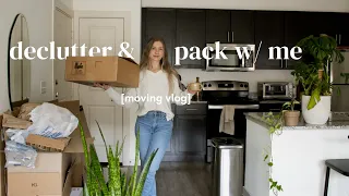 Declutter my entire home and move with me | (calming moving vlog)