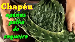 Como fazer chapéu de palha de coco sem gastar nada