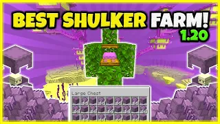BEST SHULKER FARM EVER!! (VERY FAST!) 1600/Hour! In Minecraft Bedrock 1.20
