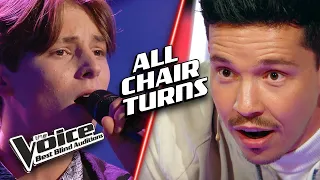 Jaw Dropping 4 CHAIR TURNS on The Voice!