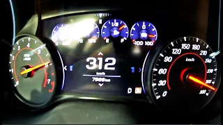 Chevrolet Camaro ZL1 (MY 2021 /659hp) 0-312 kph on the Autobahn #ZL1 #Camaro