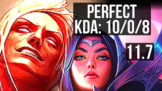 VLADIMIR vs IRELIA (MID) | 10/0/8, Legendary, 500+ games | NA Master | v11.7