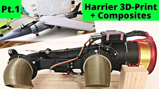 RC VTOL Harrier | An ambitious Lightweight 3D Print / Composites Project