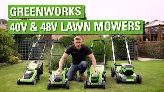 Greenworks 40V and 48V Lawn Mowers