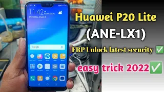 huawei p20 lite ANE-LX1 frp done working 100% -MRT dongle latest securty 2022 ADT