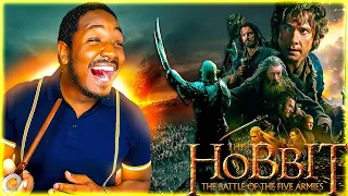 THE HOBBIT: THE BATTLE OF THE FIVE ARMIES Movie Reaction *FIRST TIME WATCHING* | BEST Of Trilogy?!