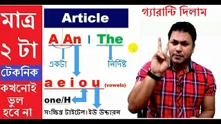 Articles in English Grammar I Unknown Tips & Clear All Confusion of Articles (A, An, The) - Lesson 1