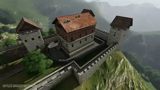 Piatra Rosie Fortress 100BC - Dacia (Romania) - 3D Reconstruction. #istorie #dacii #geții #ancient