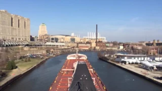 Watch time lapse video of Dorothy Ann-Pathfinder navigate the Cuyahoga River in 30 seconds