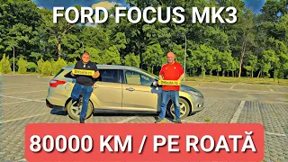 Ford Focus 2️⃣0️⃣1️⃣3️⃣ 1.6 tdci cu doar 80000 km / pe roată - inclusiv pe rezervă