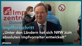 Armin Laschet zum Impffortschritt in Nordrhein-Westfalen am 26.05.21