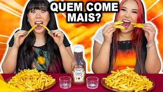 QUEM COME MAIS BATATA FRITA GANHA | Blog das irmãs