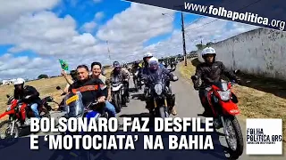 Bolsonaro faz desfile e ‘motociata’ em Vitória da Conquista, na Bahia, e é aclamado pelas ruas