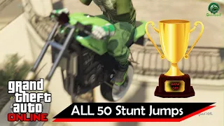 GTA 5 PS5 - Stunt Jumps 50/50 ["SHOW OFF" Achievement/Trophy] Help Guide Tutorial Method