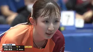 按双方发球轮得分和丢分分类  早田希娜vs伊藤美诚  TOP32