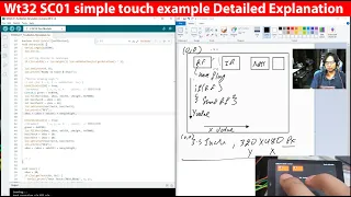 Wt32 sc01 simple touch example - Detailed explanation with LovyanGFX