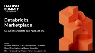 Databricks Marketplace: Going Beyond Data and Applications