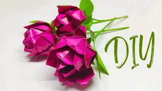 Как сделать РОЗУ ИЗ БУМАГИ | Оригами Роза из бумаги | Origami Rose