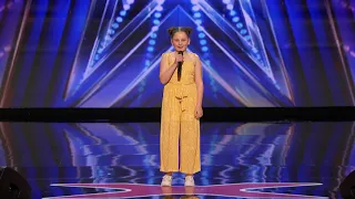 Annie Jones- 12 Year old Aussie sings Tones and I 'Dance Monkey' AGT 2020 @americasgottalent