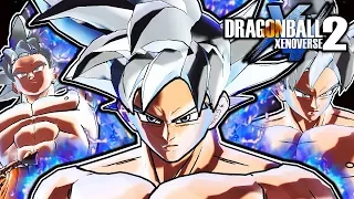 Dragon Ball Xenoverse 2 PC: Perfect Mastered Ultra Instinct Goku DLC Mod Gameplay (Silver Hair)