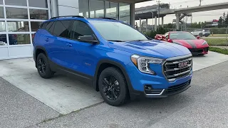 Blue 2024 GMC Terrain AT4 Review Calgary Alberta - Wolfe Calgary